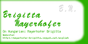 brigitta mayerhofer business card